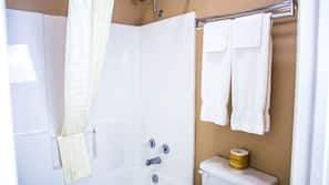 Bathtub, hair dryer