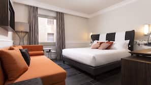 Premium bedding, minibar, in-room safe, desk