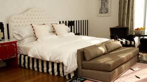 Premium bedding, down duvet, pillow top beds, minibar