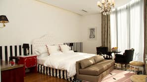 Premium bedding, down duvet, pillow top beds, minibar