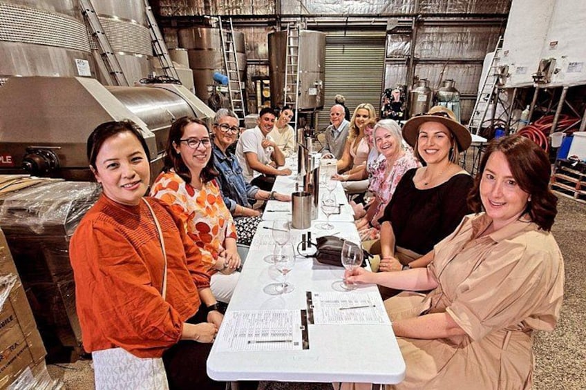Barrel room tasting - Brown Hill 4
