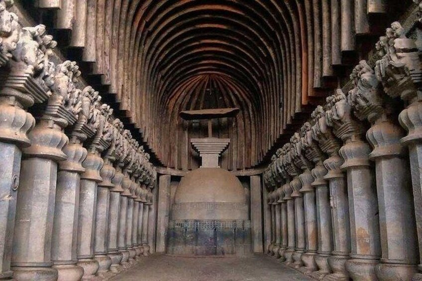 Stupa at Karla Caves 2