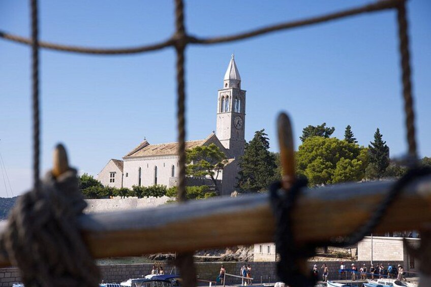 Beautiful monestary on Lopud island right where we dock. 3