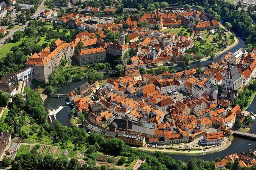 Aerial view of Český Krumlov 1