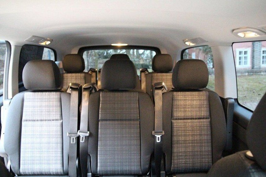 Interior of the Mercedes Vito 5