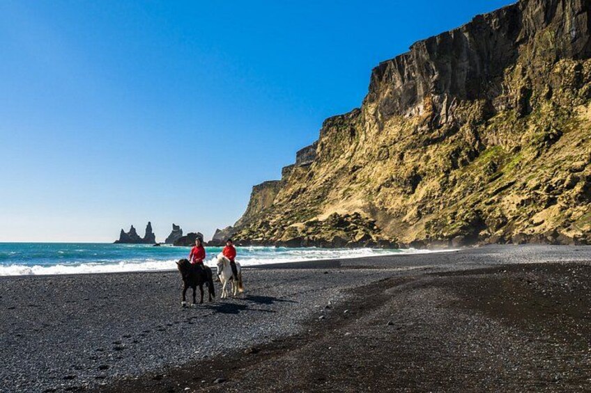Black Sand Beach Horse Riding Tour from Vik 2