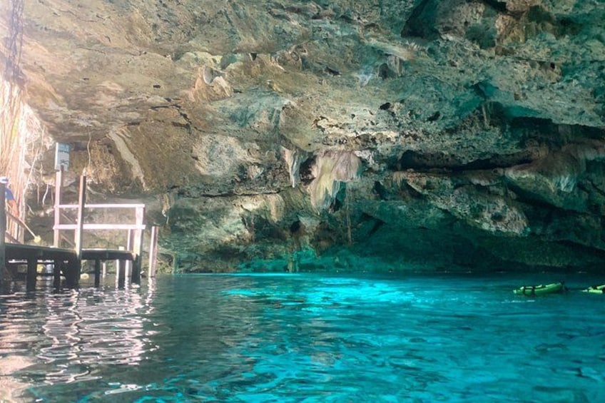 Dos Ojos cenote first eye 4