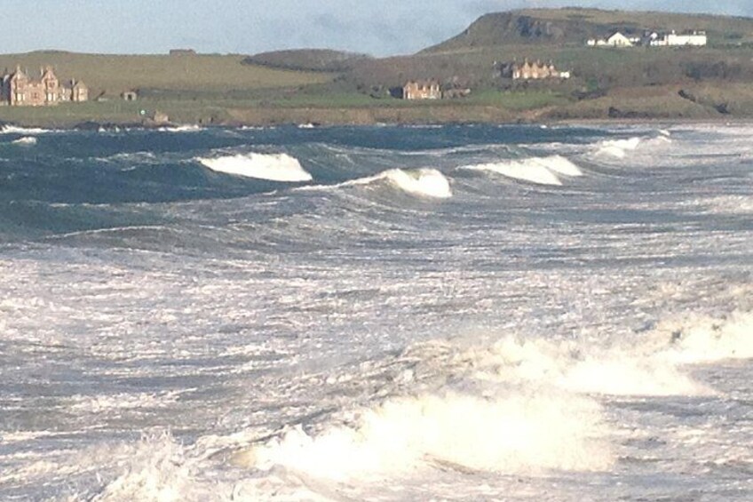 Rough seas today at the Causeway 4