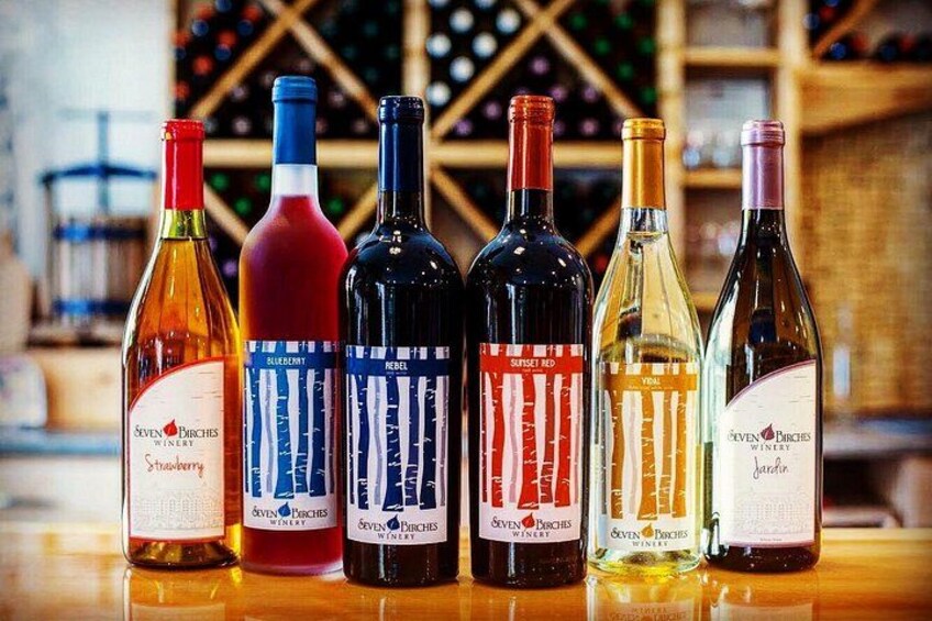 Finished wine bottles. 3