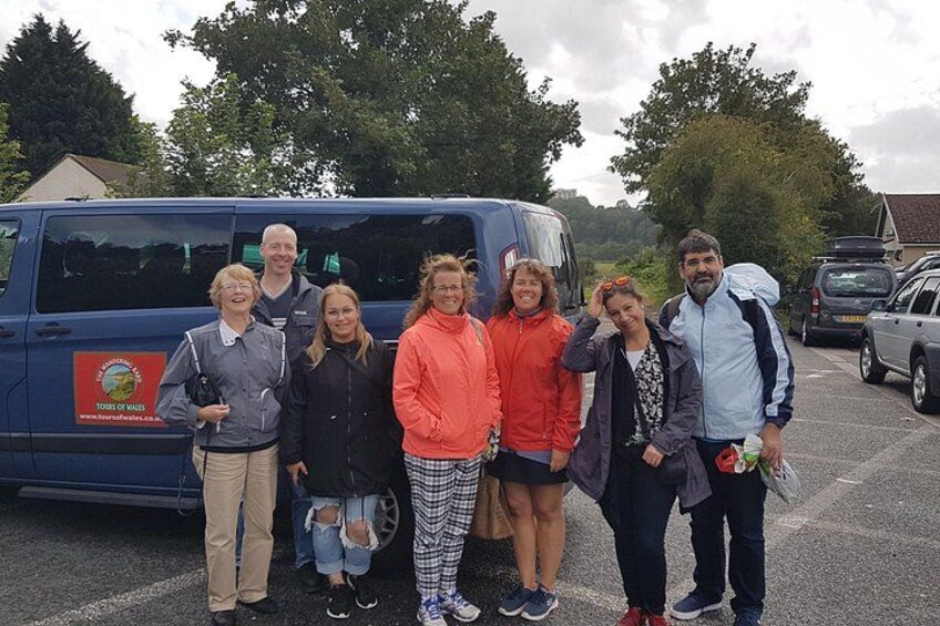 A tour arrives at Caerleon. 2