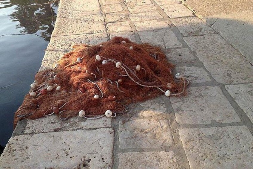 Fisherman net at island of Lopud 3
