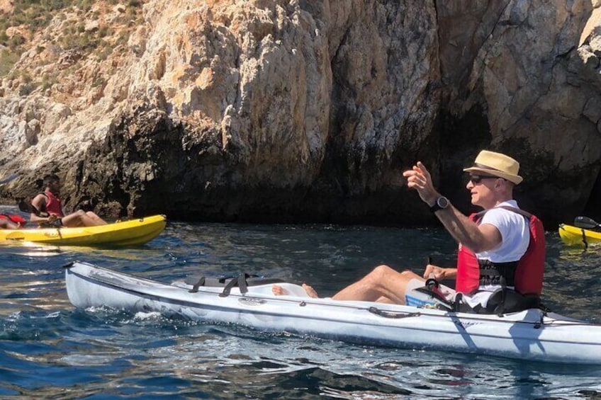 Kayak & Snorkel Tour in Cerro Gordo Natural Park, La Herradura