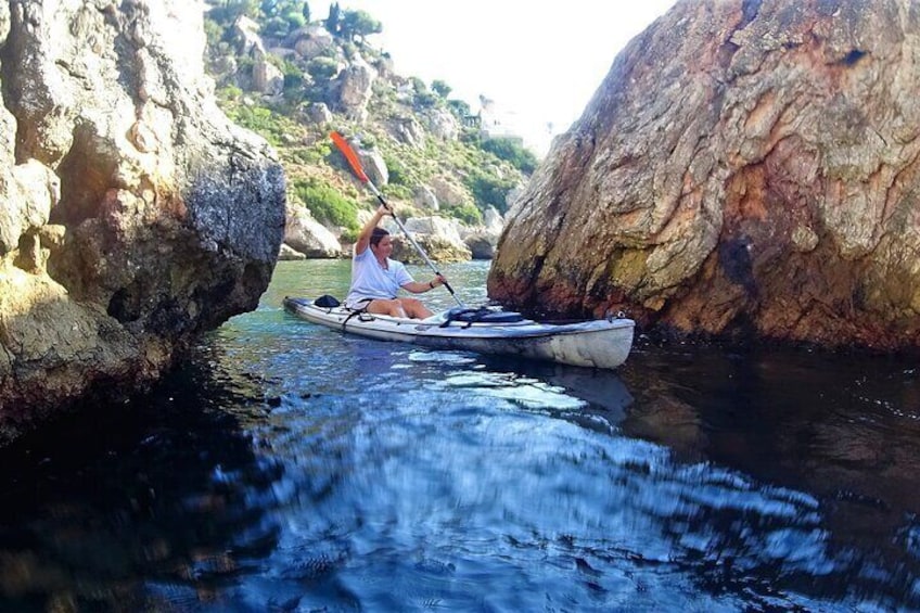 Kayak & Snorkel Tour in Cerro Gordo Natural Park, La Herradura