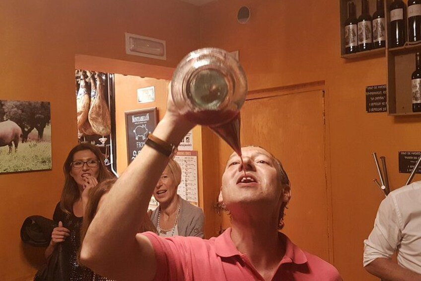 Drinking Sangria from Porrón 4