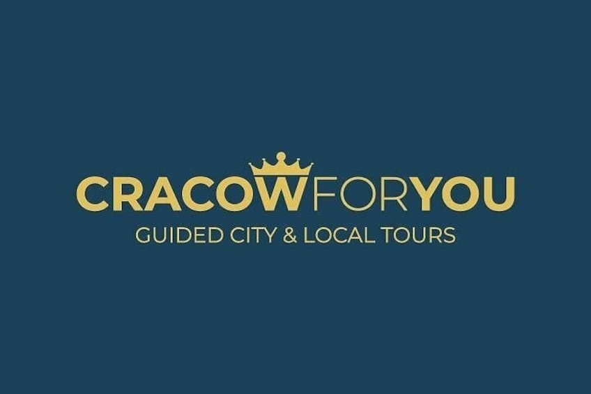 A logo with the text 'CRACOWFORYOU' and 'GUIDED CITY & LOCAL TOURS' on a dark background. 2