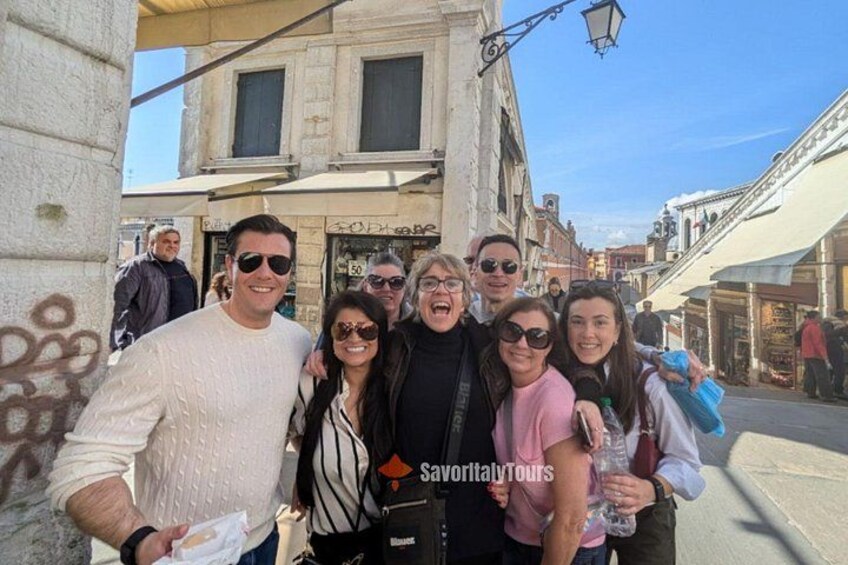 Amazing guests with an amazing guides in amazing day. Food and wine tour in Venice 2