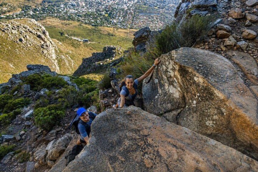 Table Mountain Hike via India Venster at Sunrise 2