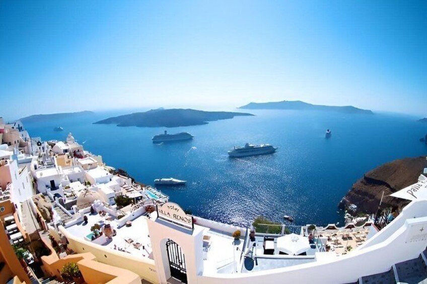 Oia Water Transfer Experience: Cruise One Way, Drive Back to Fira 4