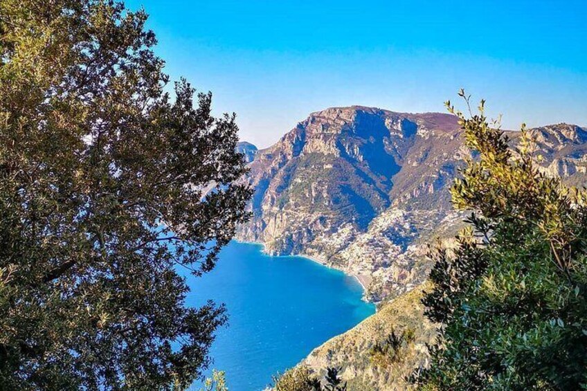 positano landscape from the above