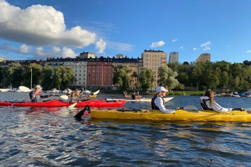 Sunset Kayak Tour in Central Stockholm and Swedish Fika 2