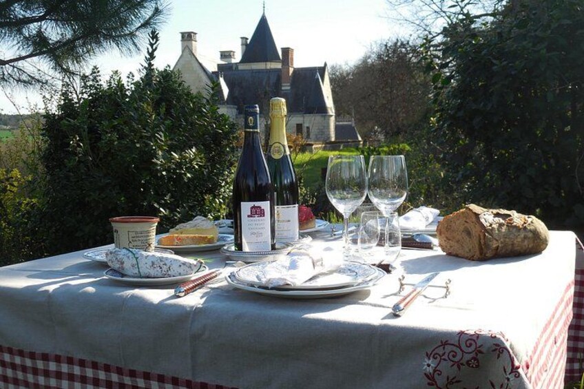 The picnic table ready for your lunch! 1