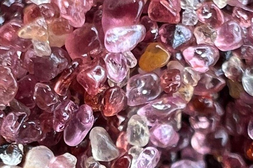 Garnet, Quartz, Feldspar and Magnetite on our pink beaches. 3