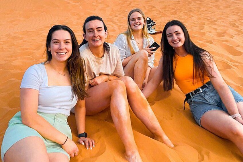 Watching the sunset from a high dune 2
