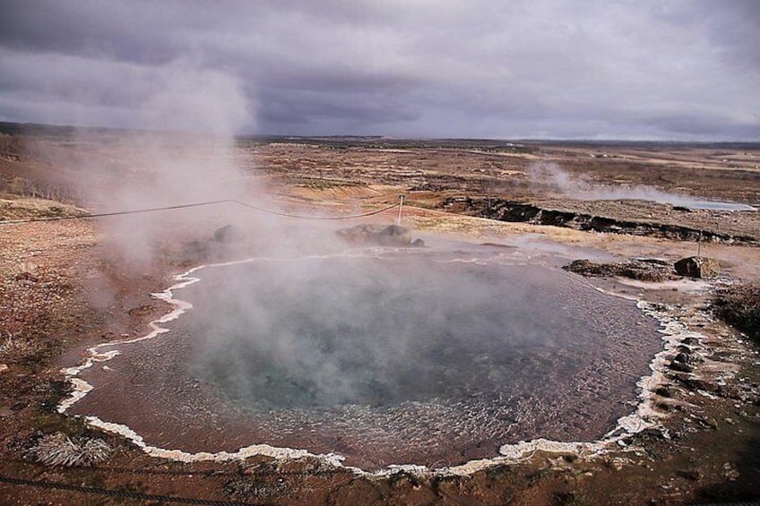 Konungshver Geyser area, on Golden circle tour- 2