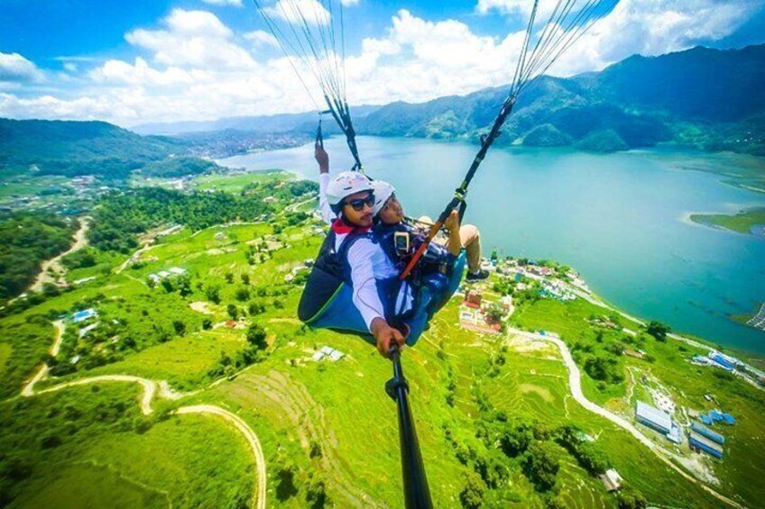 Exploring Pokhara natural View from Paragliding. 1