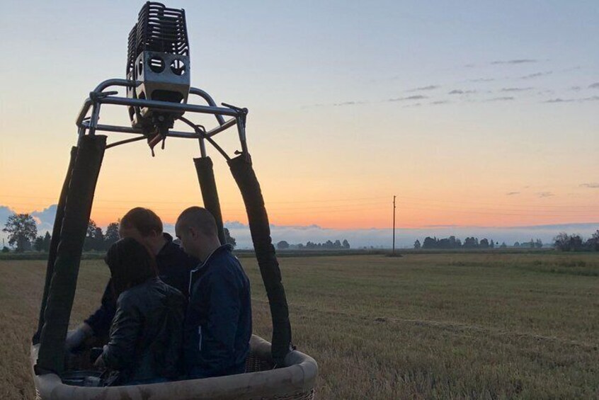 Hot Air Baloon Flight Over Riga or Latvia