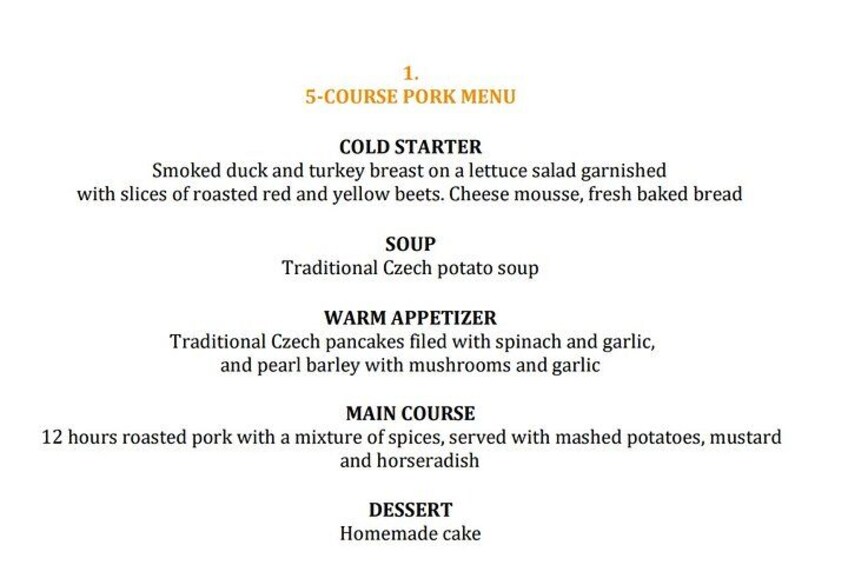Prague 5 Courses Medieval Dinner and Live Performances 2