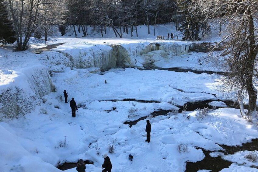 Waterfall in winter time 3