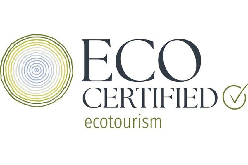 A logo with the text 'ECO CERTIFIED ecotourism' and a circular design. 2