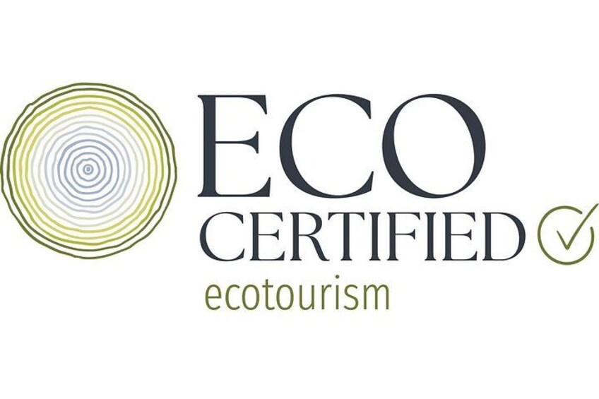 A logo with the text 'ECO CERTIFIED ecotourism' and a circular design. 4