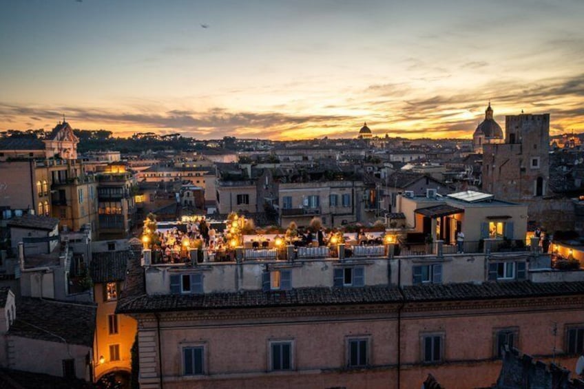 Romantic Rome - Golf Cart tour with rooftop aperitivo 5