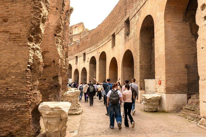 Follow your guide and explore the 1st and 2nd level of the Colosseum alongside our expert guide 5