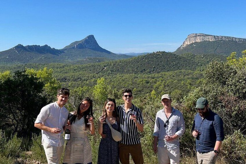 Nice view of pic saint loup 2