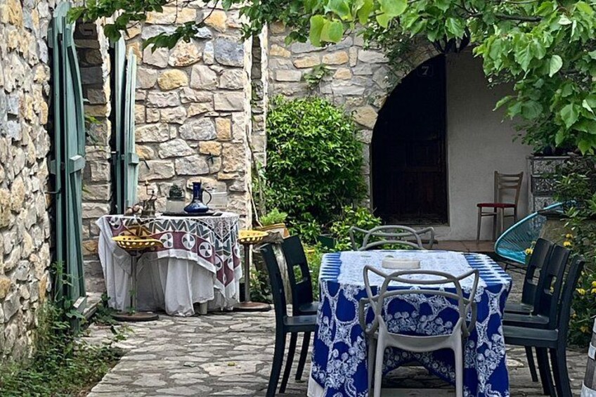 The meal under the apricot tree 2