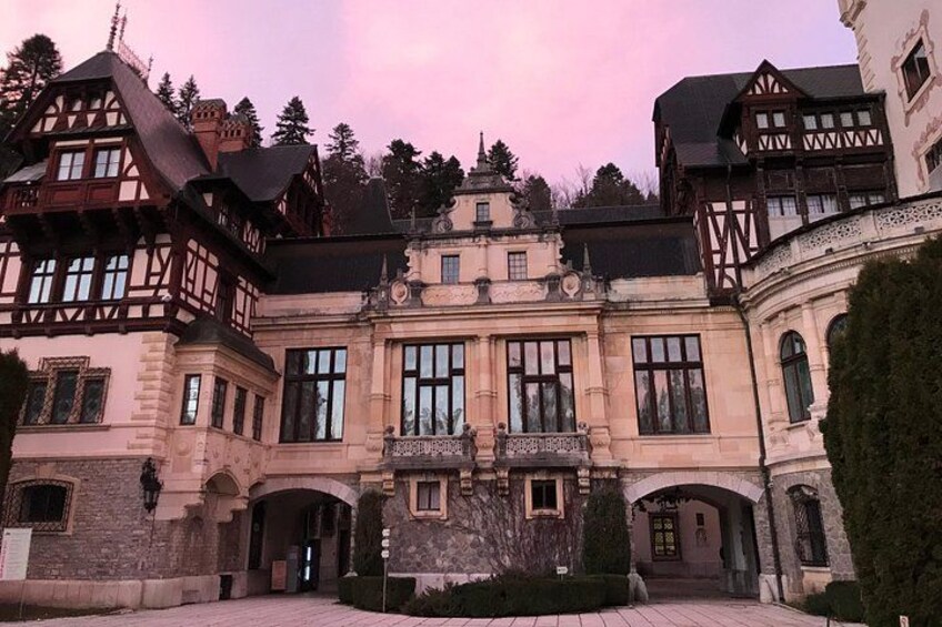 Sunset at Peles Castle. 5