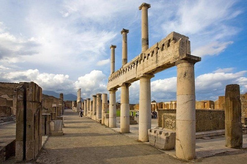 Remains of The Forum at Pompeii, Italy 2