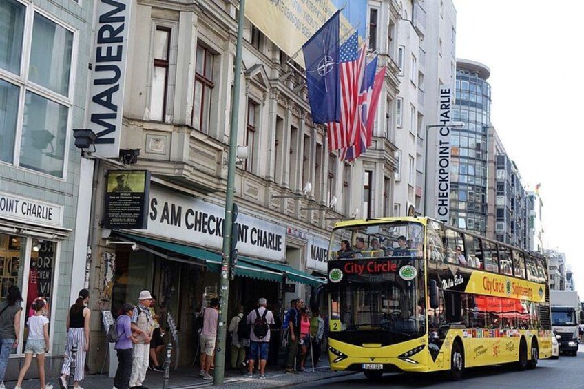 Checkpoint Charlie and Hop on Hop off Bus 1