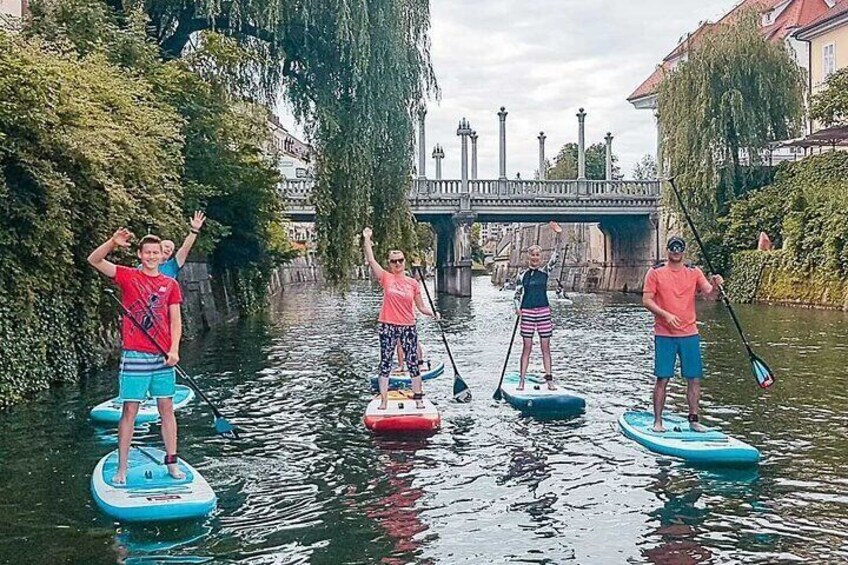 Best summer activity SUP tour Ljubljana
