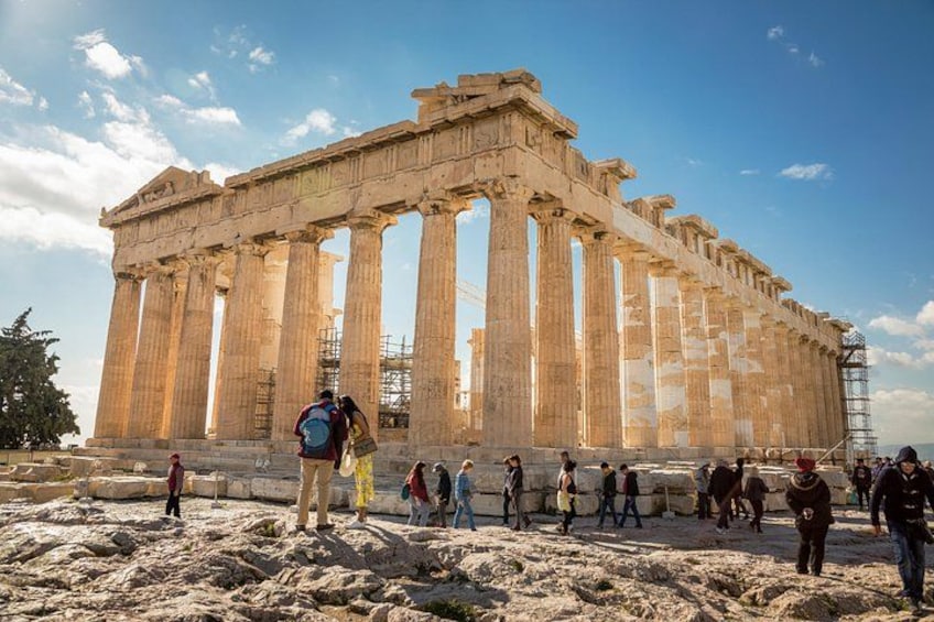 The Parthenon was dedicated to Athena, the patron goddess of the city of Athens, and is part of the iconic Acropolis. 4