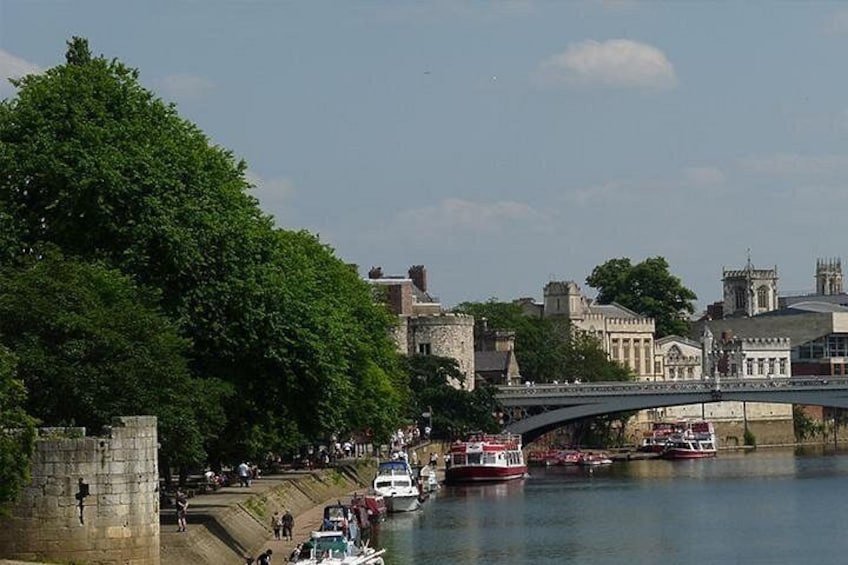 Abbey Walls and River 3