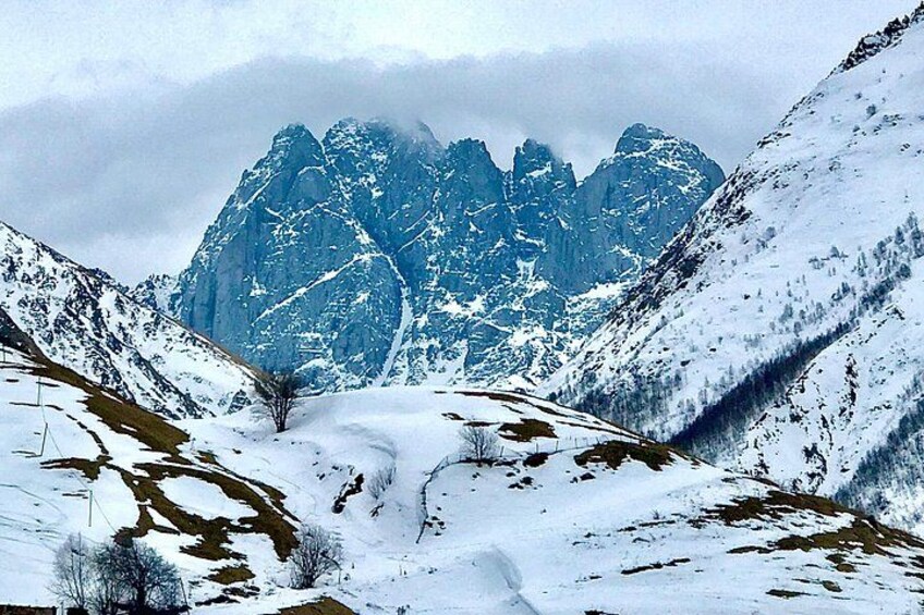 Chaukhi Mountains, view from village Juta 3