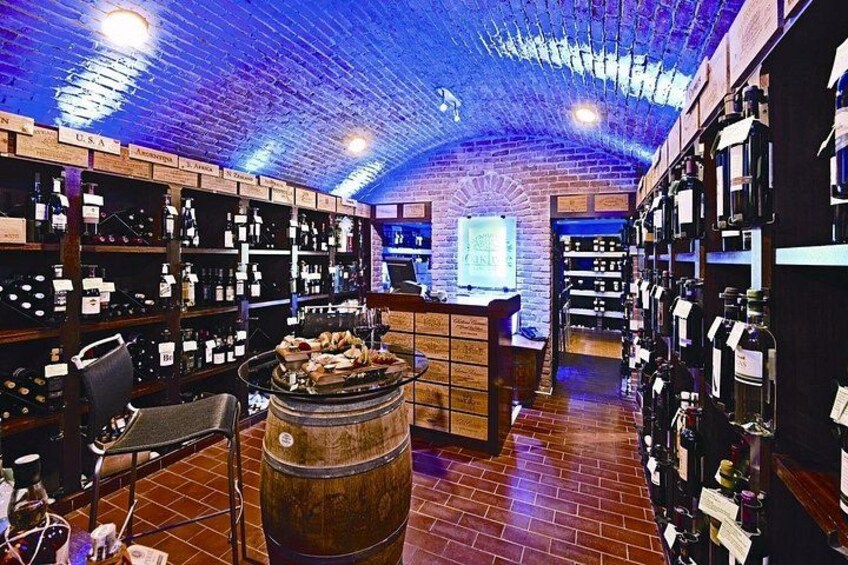 inside view of our wine shop & tasting room. 5