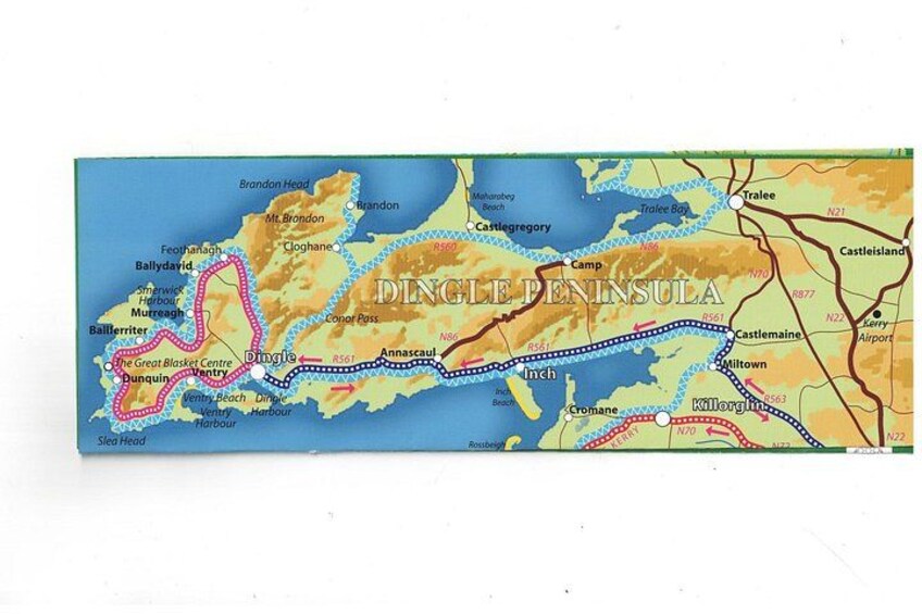 Dingle and Slea Head Map 2