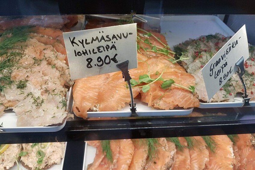 Cold smoked salmon breads 3