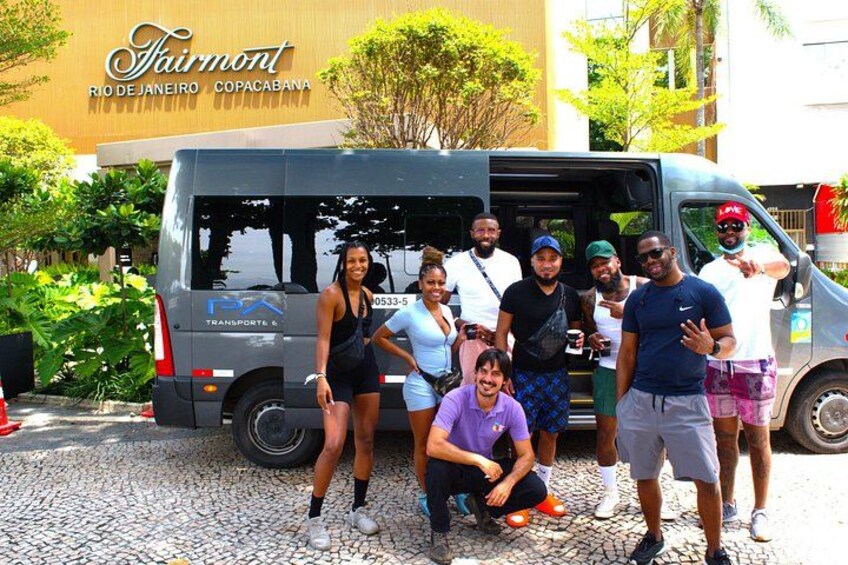 Our private big group in a large comfortable van 4