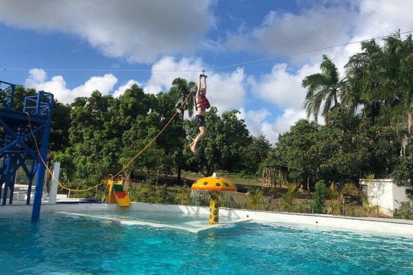 Zip Line over the Pool 5